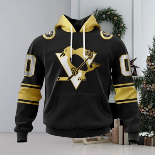 NHL Pittsburgh Penguins Special Black And Gold Design Hoodie