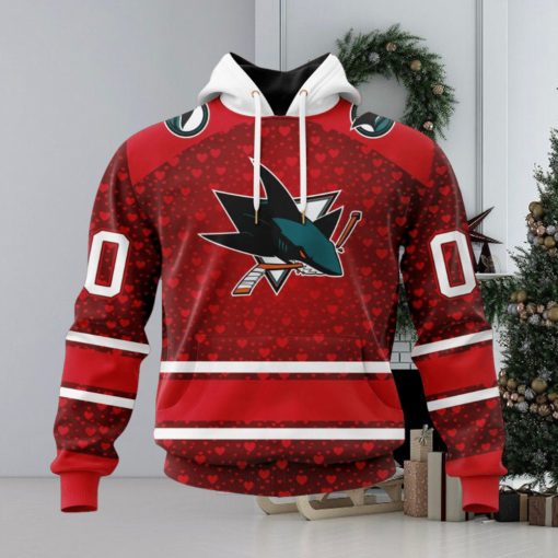 NHL San Jose Sharks Special Gift For Valentines Day Hoodie