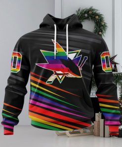 NHL San Jose Sharks Special Pride Design Hockey Is For Everyone Hoodie