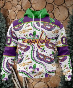 NHL Washington Capitals Special Mardi Gras Design Hoodie