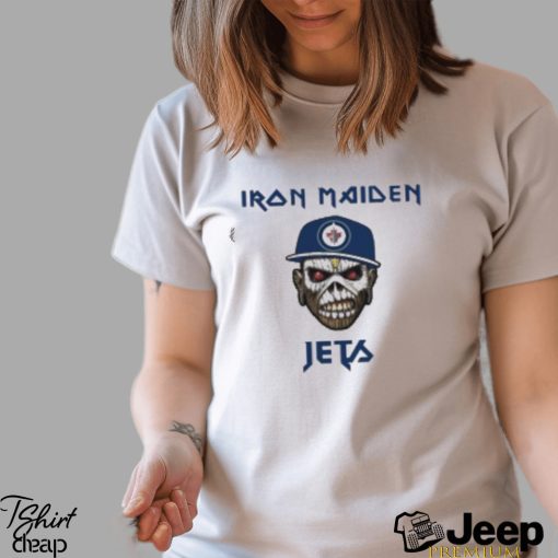 NHL Winnipeg Jets Iron Maiden Rock Band T Shirt