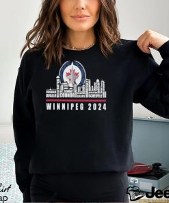 NHL Winnipeg Jets T Shirt, Winnipeg 2024 Skyline Shirt