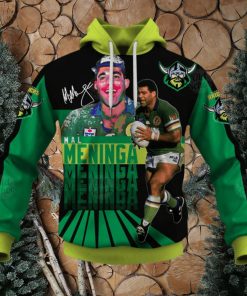 NRL Canberra Raiders #3 Mal Meninga Pullover Hoodie