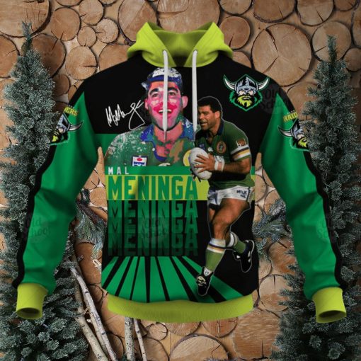 NRL Canberra Raiders #3 Mal Meninga Pullover Hoodie