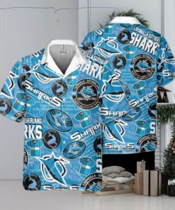 NRL Cronulla Sutherland Sharks Classic Hawaiian Shirt