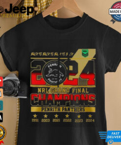 NRL Grand Final Champions 2024 Penrith Panthers shirt