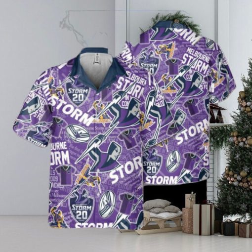 NRL Melbourne Storm Classic Hawaiian Shirt