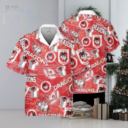 NRL St. George Illawarra Dragons Classic Hawaiian Shirt