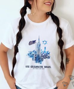 NYC Celebrates Israel one people one heart shirt