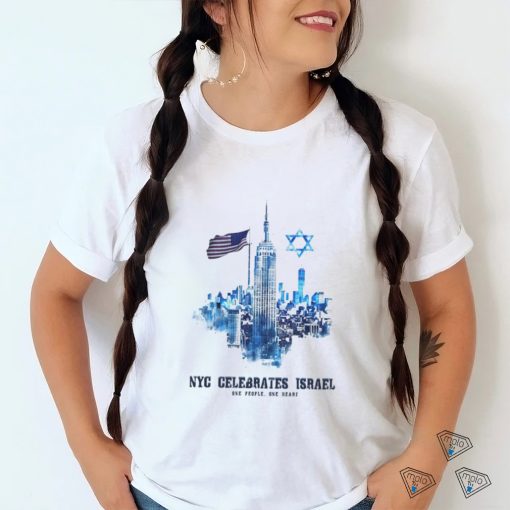 NYC Celebrates Israel one people one heart shirt