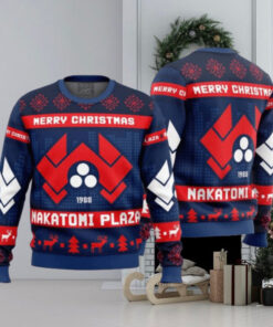 Nakatomi Plaza Die Hard Ugly Christmas Sweater Gift For Holiday 2024