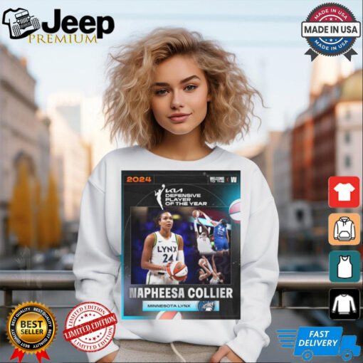 Napheesa Collier Minnesota Lynx is 2024 KIA WNBA Defensive Player of the Year Poster t shirt