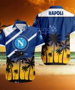 Napoli FC Logo Button Down Hawaiian Shirt Hip Summer Trend