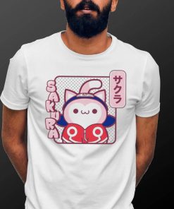 Naruto Shippuden anime cute cat Sakura character shirt