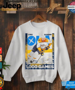 Nashville Predators Congratulations to Luke Schenn for reaching 1,000 career NHL games Poster t shirt