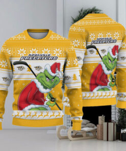 Nashville Predators Grinch Christmas Ugly Sweater