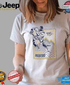 Nashville Predators Starter White Player Grid T Shirt