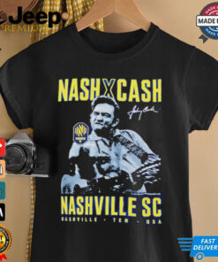 Nashville SC Johnny Cash Finger signature shirt