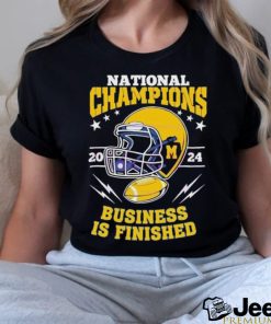 National Champion Business Is Finished 2024 Helmet shirt