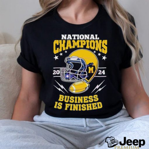 National Champion Business Is Finished 2024 Helmet shirt