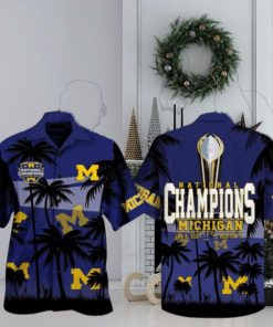 National Champions Michigan Wolverines Jan 8 , 2024 Houston, TX Hawaiian Shirt