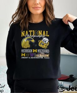 National Championship Michigan Wolverines Vs Washington Huskies January 8, 2024 Shirts