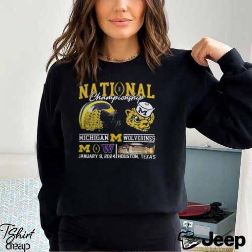 National Championship Michigan Wolverines Vs Washington Huskies January 8, 2024 Shirts