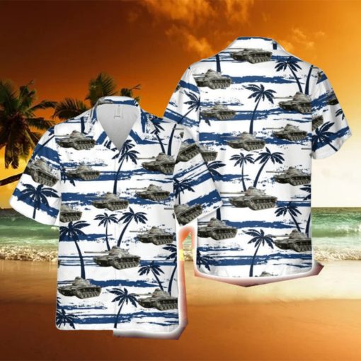 National Guard M60 Tank Button Down Hawaiian Shirt Trend Summer