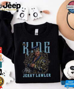 Navy Jerry Lawler Long Sleeve T Shirt