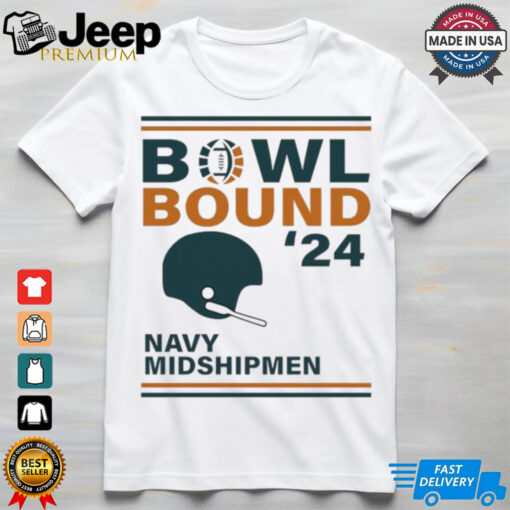 Navy Midshipmen 2024 Bowl Bound Helmet Shirt