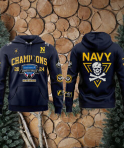 Navy Midshipmen Armed Forces Bowl Champions 2024 Hoodie