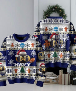 Navy Midshipmen Christmas They Not Like Us Midshipmen Ugly Sweater