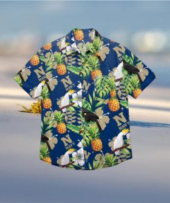 Navy Midshipmen Floral Hawaiian Shirt