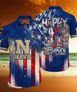 Navy Midshipmen NCAA3 Independence Day Holidays Hawaiian Shirt For Men Women Gift