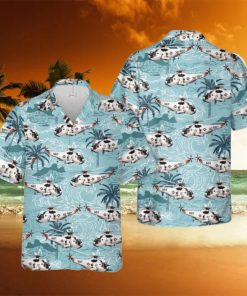 Navy Sikorsky Sh 3 Sea King Modern Design Button Down Hawaiian Shirt Trend Summer