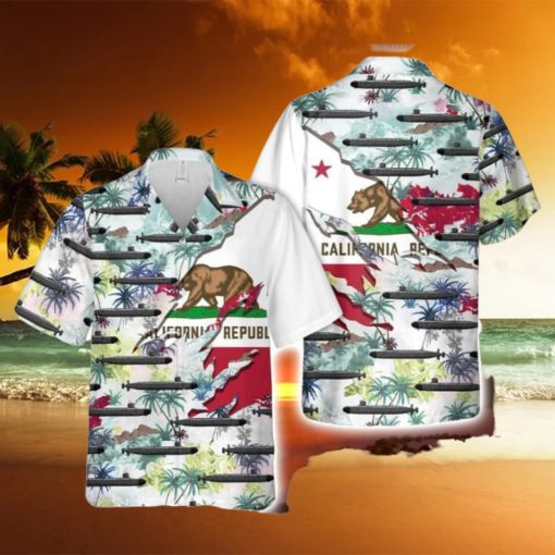 Navy Uss California (Ssn 781) Button Down Hawaiian Shirt Trend Summer