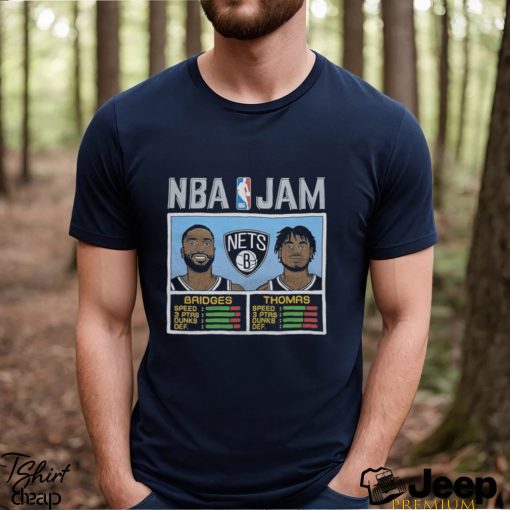 Nba Jam Nets Bridges And Thomas Shirt