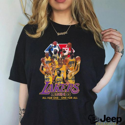 Nba Los Angeles Lakers All For One One For All Signatures Shirt