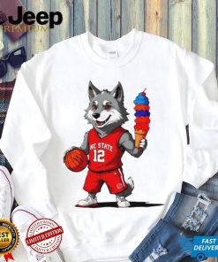 Nc State Wolfpack 5 win 5 days howling cow ice cream mascot shirt