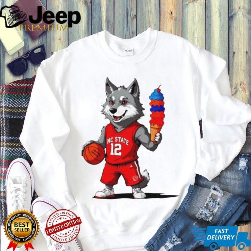 Nc State Wolfpack 5 win 5 days howling cow ice cream mascot shirt