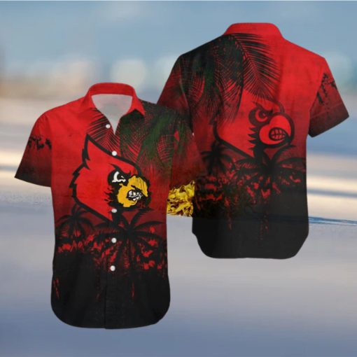 Ncaa Louisville Cardinals Coconut Tree Trendy Hawaiian Shirt Aloha Shirt