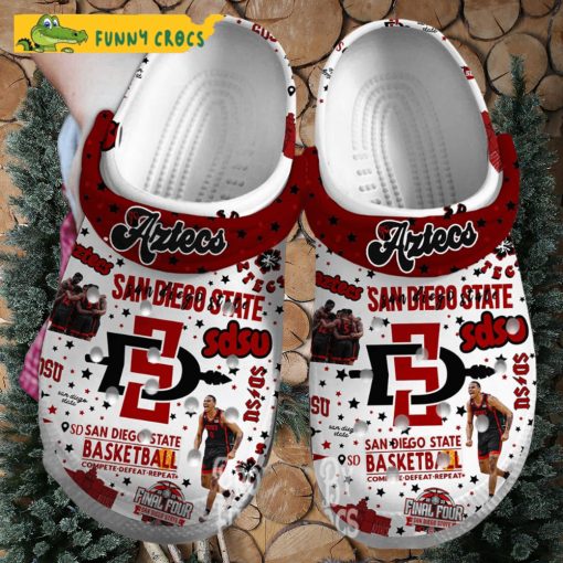 Ncaa Sdsu Aztecs Basketball Crocs