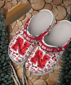 Nebraska Cornhuskers Go Big Bleed Red Crocs Clog Shoes