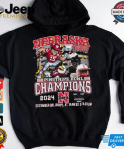 Nebraska Cornhuskers Mascot Pinstripe Bowl Champions 2024 Shirt