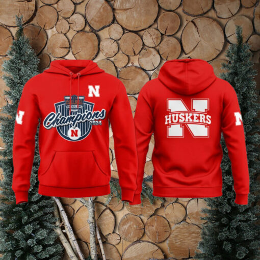Nebraska Cornhuskers Pinstripe Bowl Celebration 2024 Hoodie