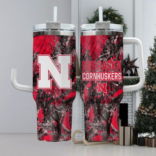 Nebraska Cornhuskers Realtree Hunting 40oz Tumbler