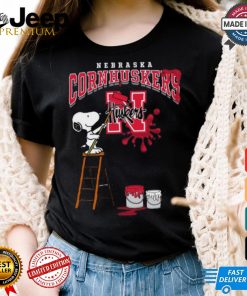 Nebraska Cornhuskers Snoopy Painting Shirt