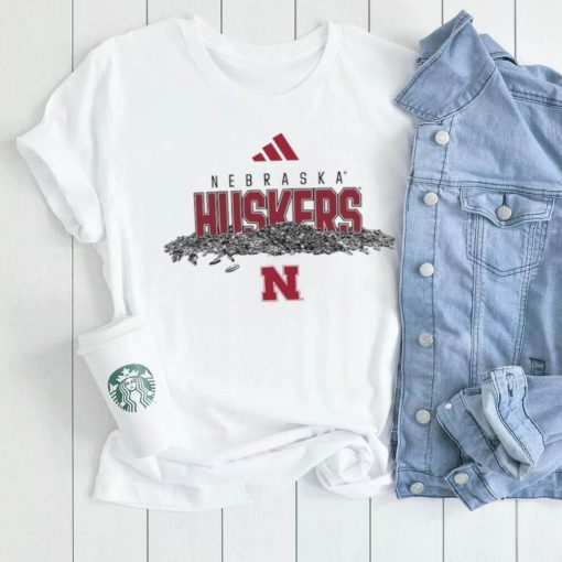 Nebraska Huskers adidas Baseball Sunflower Seeds T Shirt