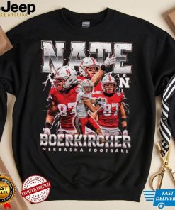 Nebraska NCAA Football Nate Boerkircher Hooded Shirt