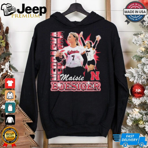 Nebraska Volleyball Maisie Boesiger 90s Retro t shirt